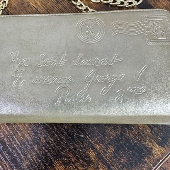 Yves Saint Laurent YSL Y-Mail Long Zippy Wallet Crossbody Converted - Picture 3 of 16